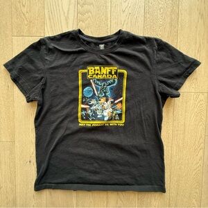 Black Banff Canada Graphic T-Shirt Size M